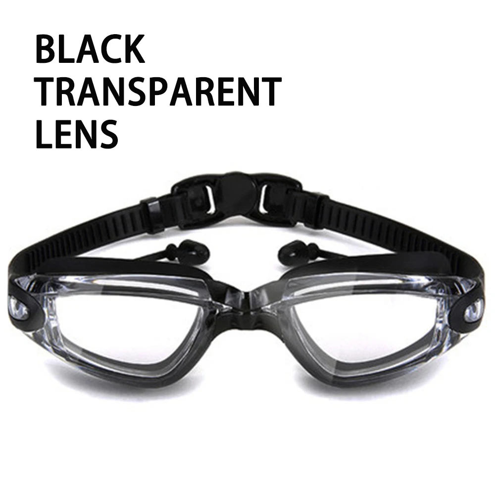 Black Transparent Профессиональные плавательные очки близорукость Мужчины Женщины Анти-туман водонепроницаемый силиконовый Арена бассейн плавательные очки диоптрий спортивные очки - Цвет: Black Transparent