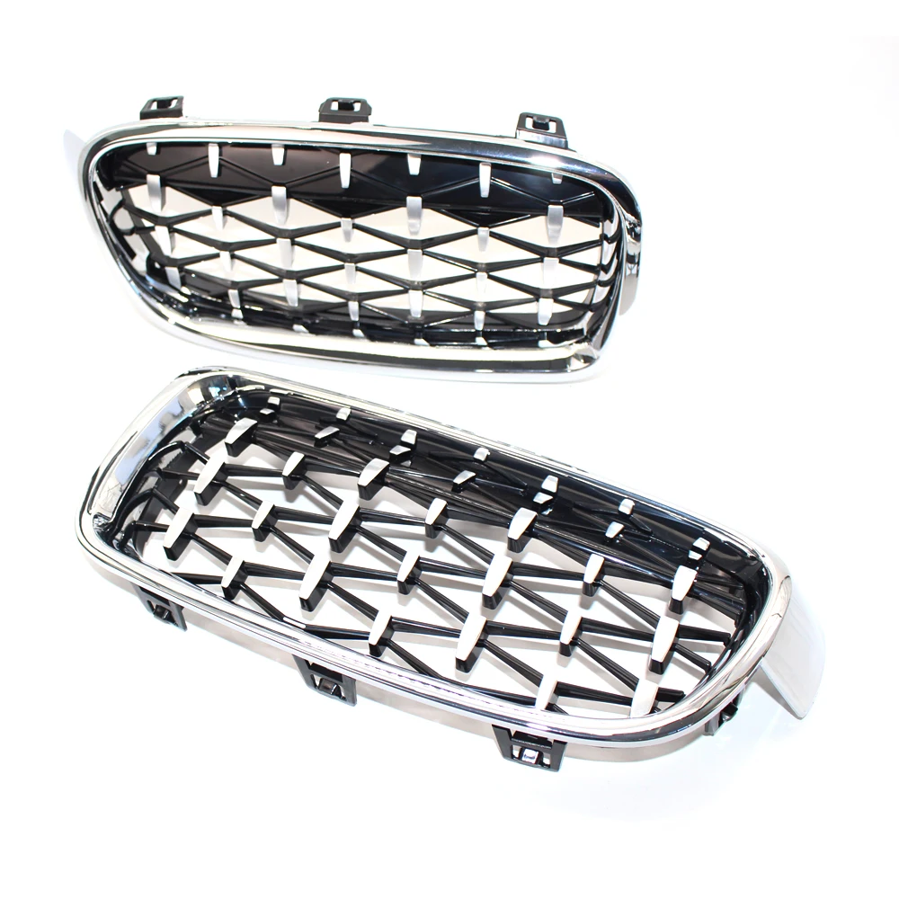 

1 Pair Racing Grills Kidney Front Grille Auto Racing Grille For BMW 3 Series F30 2013-2018 ABS Modified Racing Grills Meteors
