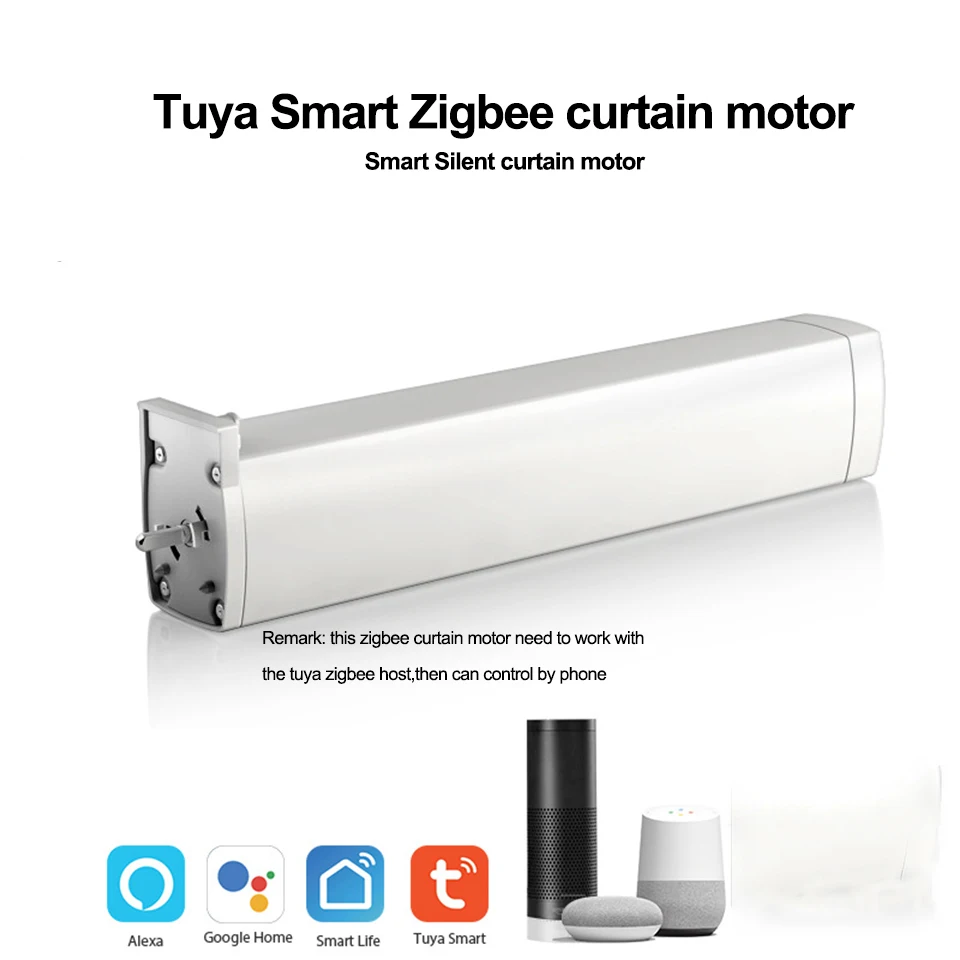 Электродвигатель Zigbee Tuya smart app /433 МГц с дистанционным управлением vioce управление