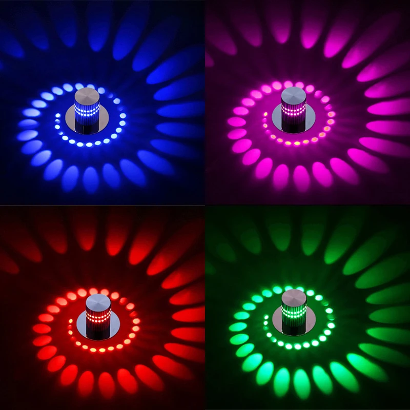 2 шт. светодиодный светильник для коридоров и крыльцов 3 Вт RGB настенный