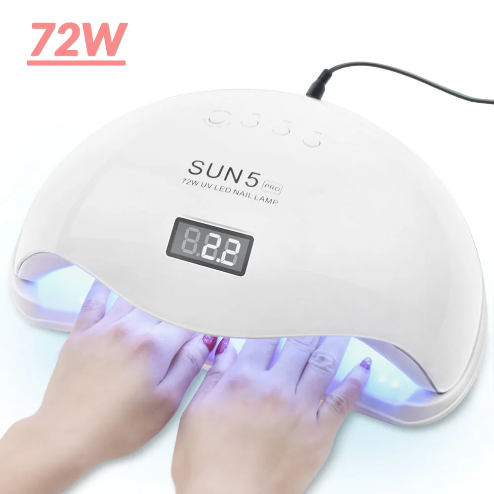 72/54/45W УФ лампа для геля светодиодный светильник ногтя мастера ногтевого сервиса