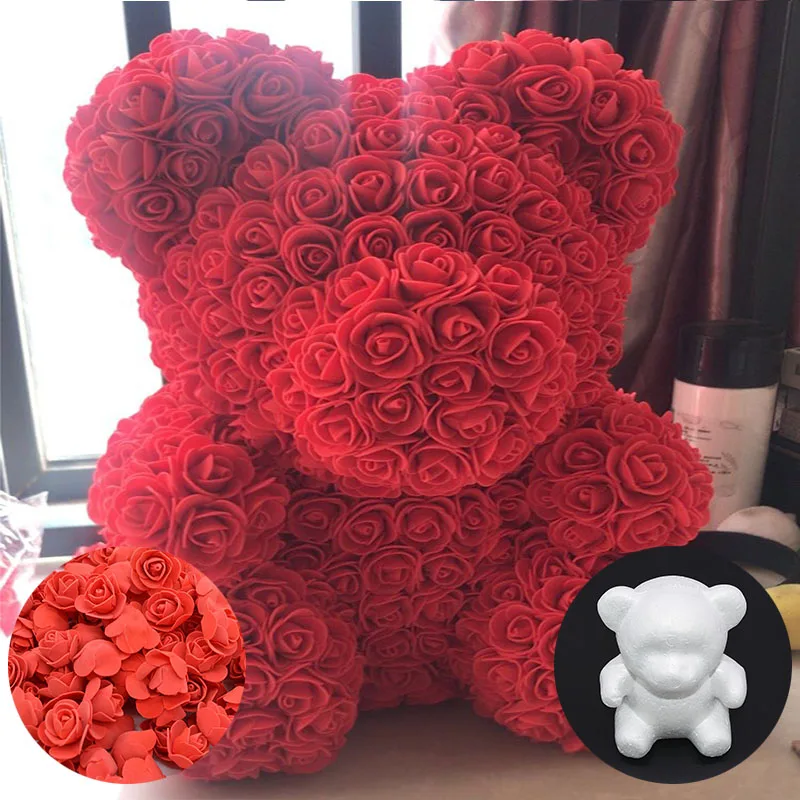 1 шт. 30 см пены Teddy Bear PE розовой мишкой для свадьбы День рождения Святого Валентина