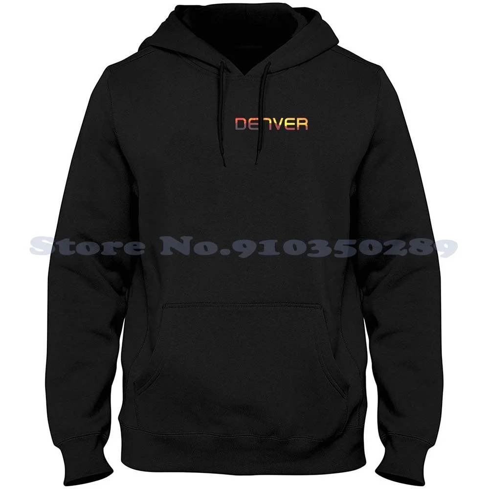 

Denver Colorado Mountain Wordmark Long Sleeve Hoodie Sweatshirt Denver Colorado Rocky Mountains Estes Park Co Denver Colorado