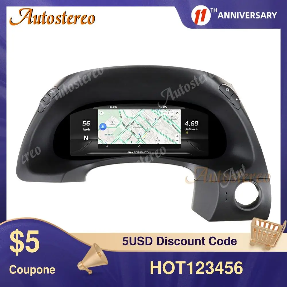 12 3 дюймов Android 9 0 Автомобильный датчик экран экране приборной панели автомобиля