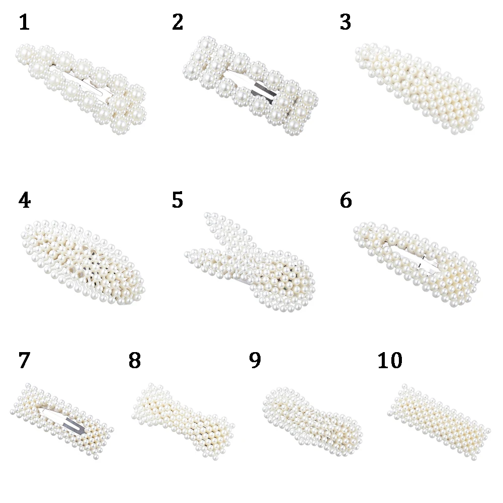 Заколка для волос с искусственным жемчугом в Корейском стиле 1 шт. | Красота и