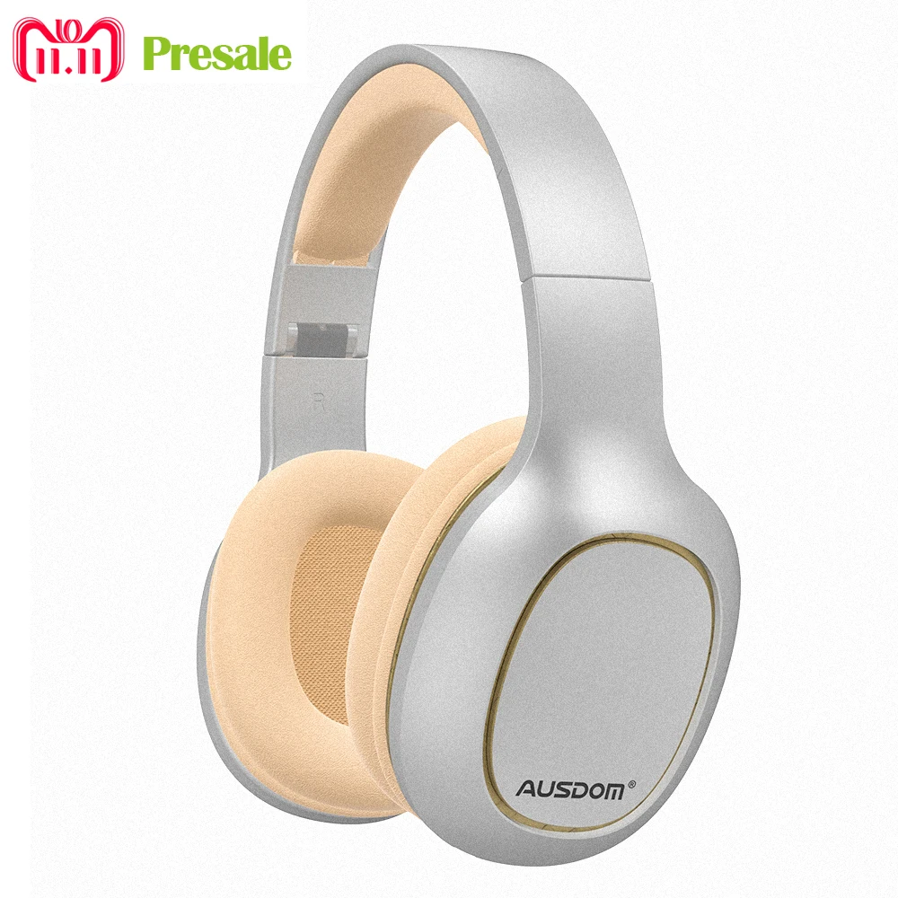 Ausdom M09 беспроводные наушники Bluetooth наушники с микрофоном беспроводная гарнитура Bluetooth гарнитура стерео Поддержка SD карты