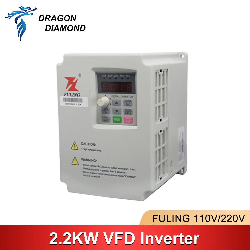 VFD Inverter 2.2KW Frequency Converter 3P 220V/110V Output CNC Spindle motor speed Control VFD Converter