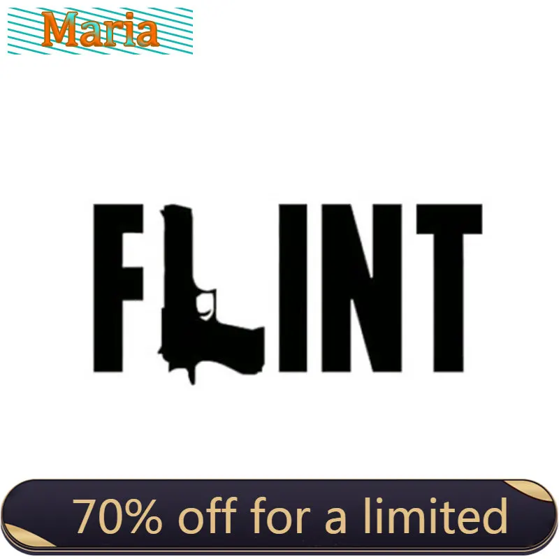 

Hot Sell Flint Rifle Gun Michigan Flint KK Vinyl Car Stickers for Car Window Protection Car Decoration A4 Q3 Auto Decoration