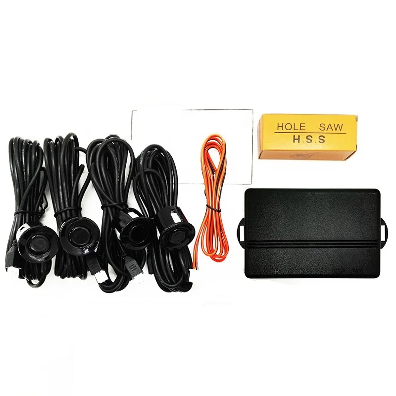 

Car Parking Sensor Parktronic 4 Sensors 22 Mm With Buzzer Reverse Backup Radar Buzzer System