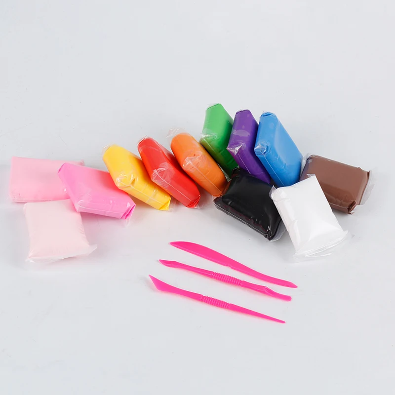 24 шт./компл. супер светильник шлама детская сохнущая на воздухе моделирование из