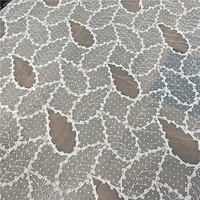 off white leaf and dots tulle fabric soft net fabric embroidered lace fabric by the yard wedding lace bridal veils 51 wide