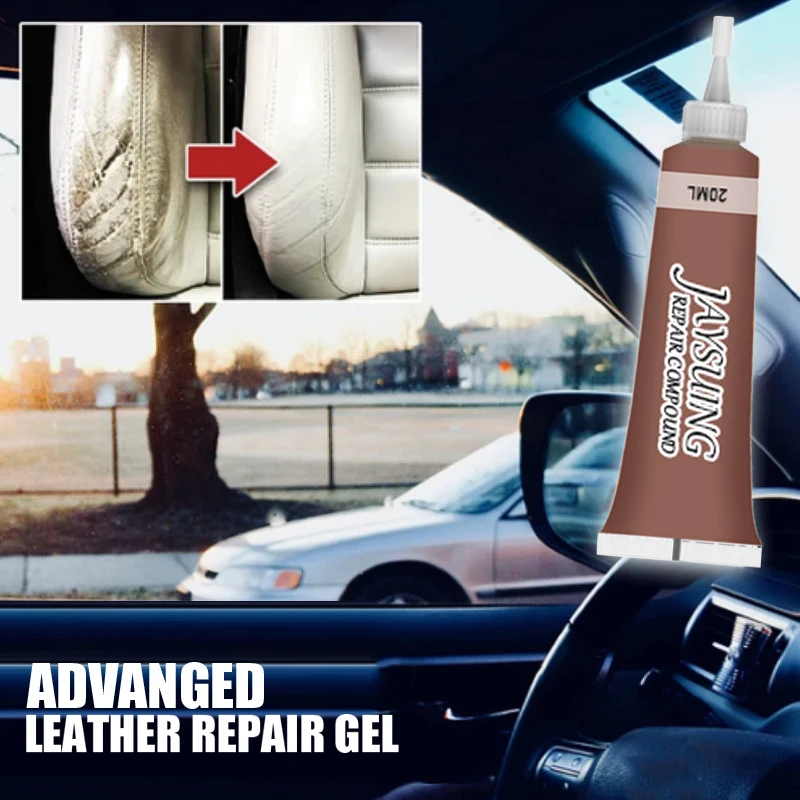 20ml Car Care Kit Liquid Leather Skin Refurbish Repair Tool Auto Seat Sofa Coats Holes Scratch Cracks Restoration Color Tool images - 6