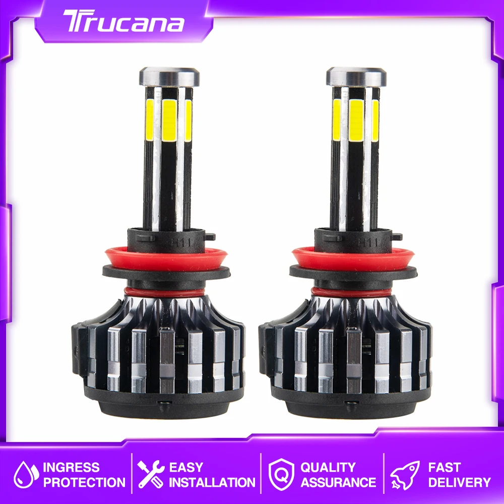 

Супер-яркие Автомобильные светодиодные фары, H7, 6000K, H11, H1, H3, 9005, 9006, 9012, 880, 881, 60 Вт