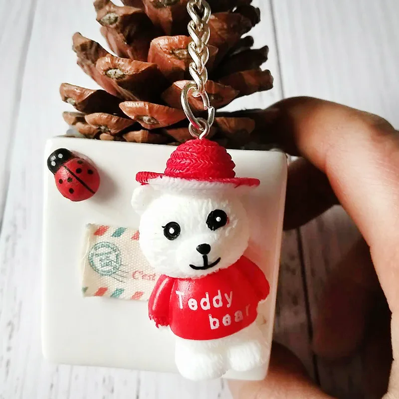 Новый модный брелок с изображением медведя креативный для телефона животных