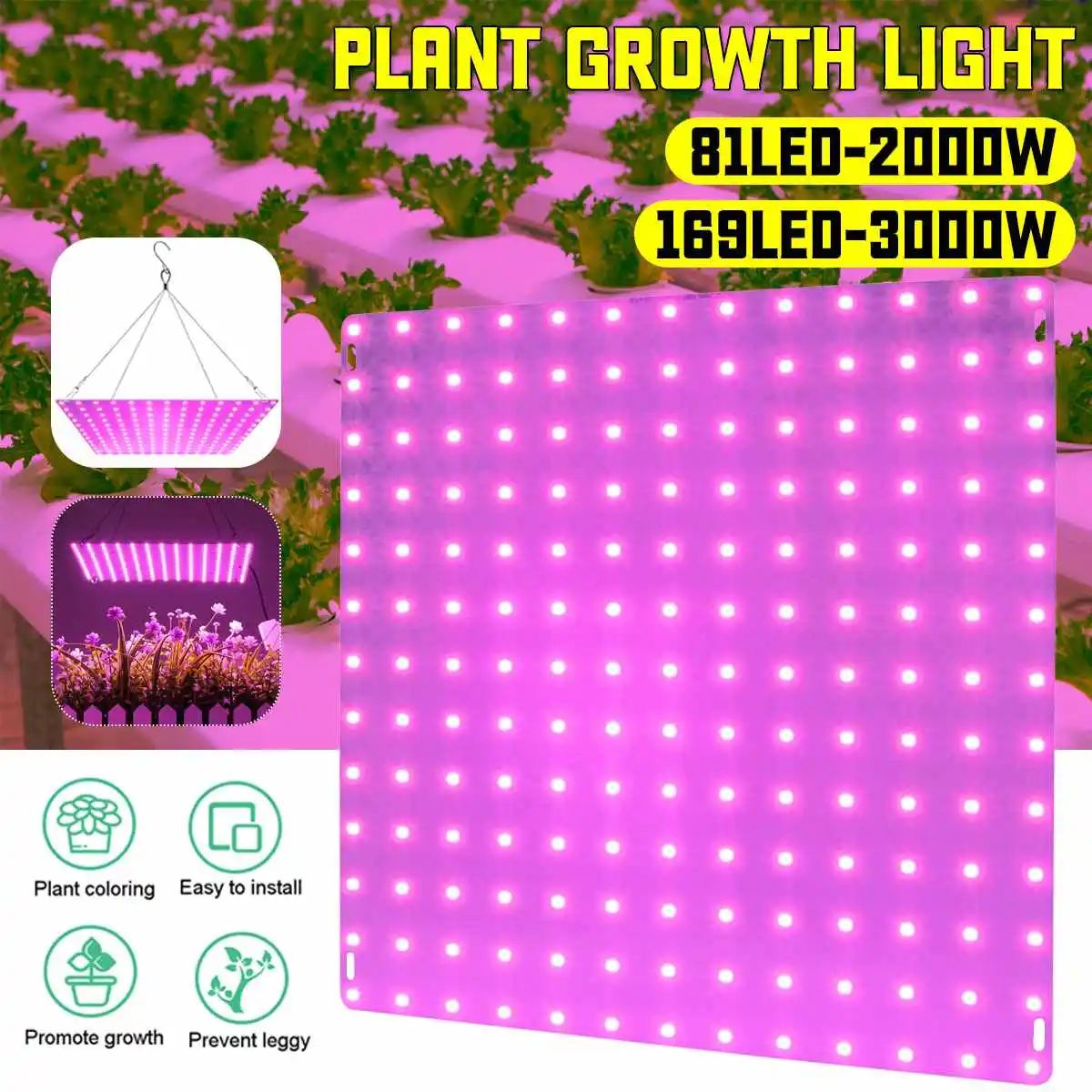 

LED Grow Light 3000W Waterproof Phytolamp 312 Leds Chip Phyto Growth Lamp 85-265V Full Spectrum Plant Lighting For Indoor Plant