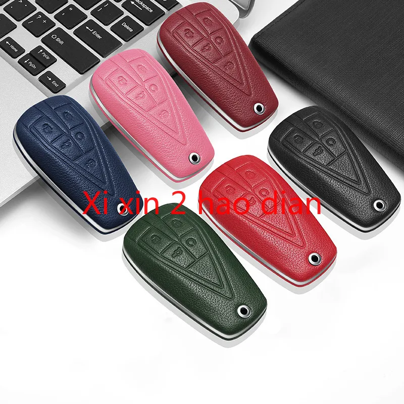 

Высококачественный кожаный чехол для ключа с дистанционным управлением для Changan cs75 plus unit Eado plus unik cs35 plus