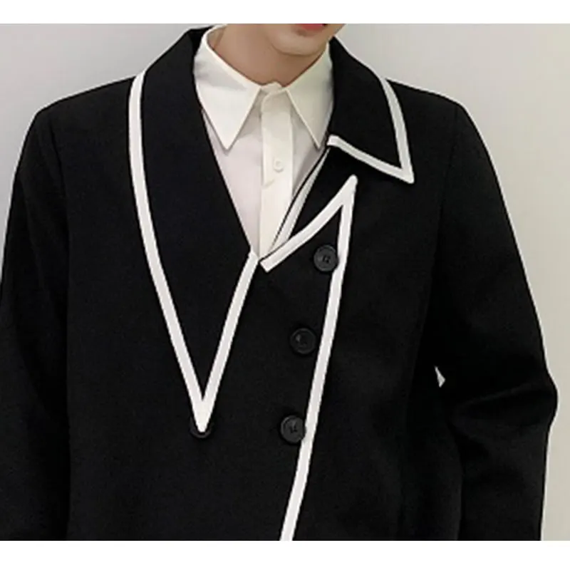 

XITAO Patchwork Blazer Women Loose Fashion Elegant All Match Notched Collar Streetwear 2020 New Autumn Women Clothes ZP3308