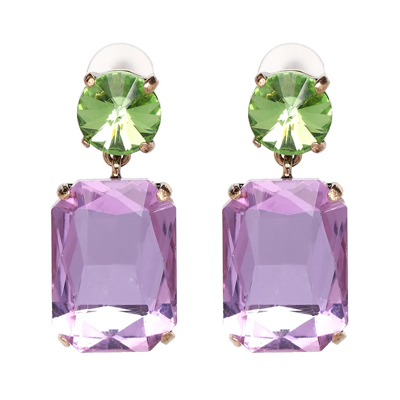 juran hot brand bling crystal drop earrings women girls colorful rhinestone dangle earrings bridal party jewelry wholesale free global shipping