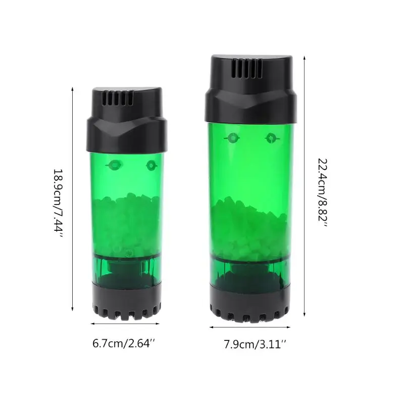 

Aquarium Fluidized Moving Bed Filter Bubble Bio Media Filter Fish Tank Sponge Filter With Sucker