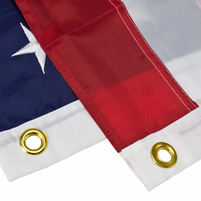 Водонепроницаемая нейлоновая вышитая звезда Morning Флаг США на заказ 3X 5 футов