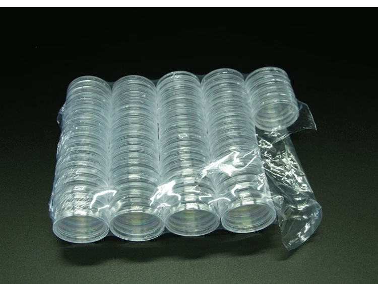 25Pieces 19 20 25 27 30 40mm Clear Plastic Protector Capsules Containers case For Token Board Game Coin Collection Holder Boxes | Спорт и