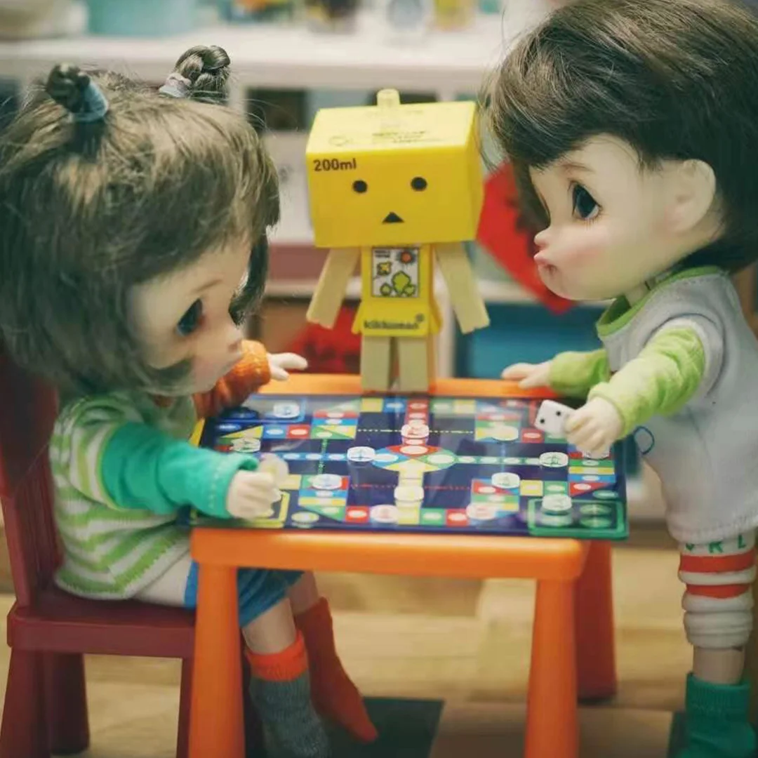 Шахматы для кукольного домика Blyth OB11 BJD аксессуары игрушек 1:12