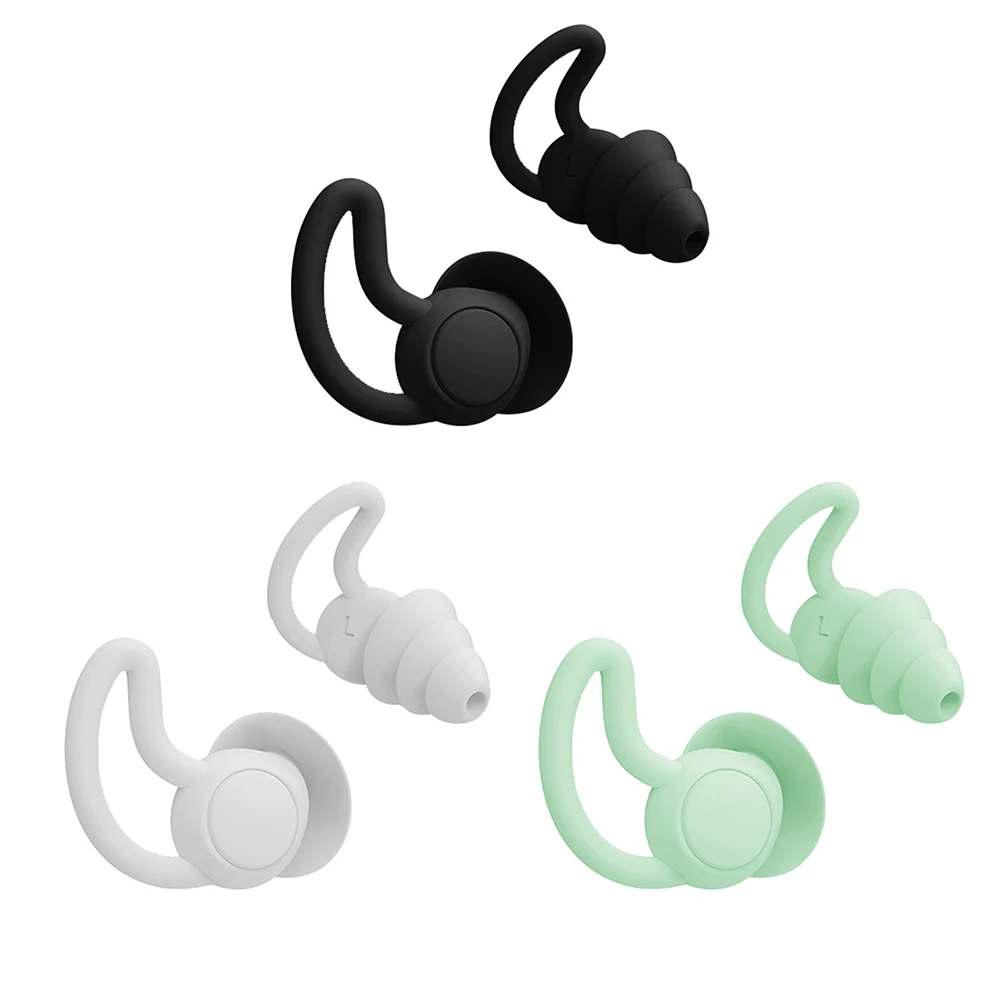 

Silicone Sleeping Ear Plugs Sound Insulation Ear Protection Earplugs Anti-Noise Plugs for Swimming Silicone Soft Earplugs