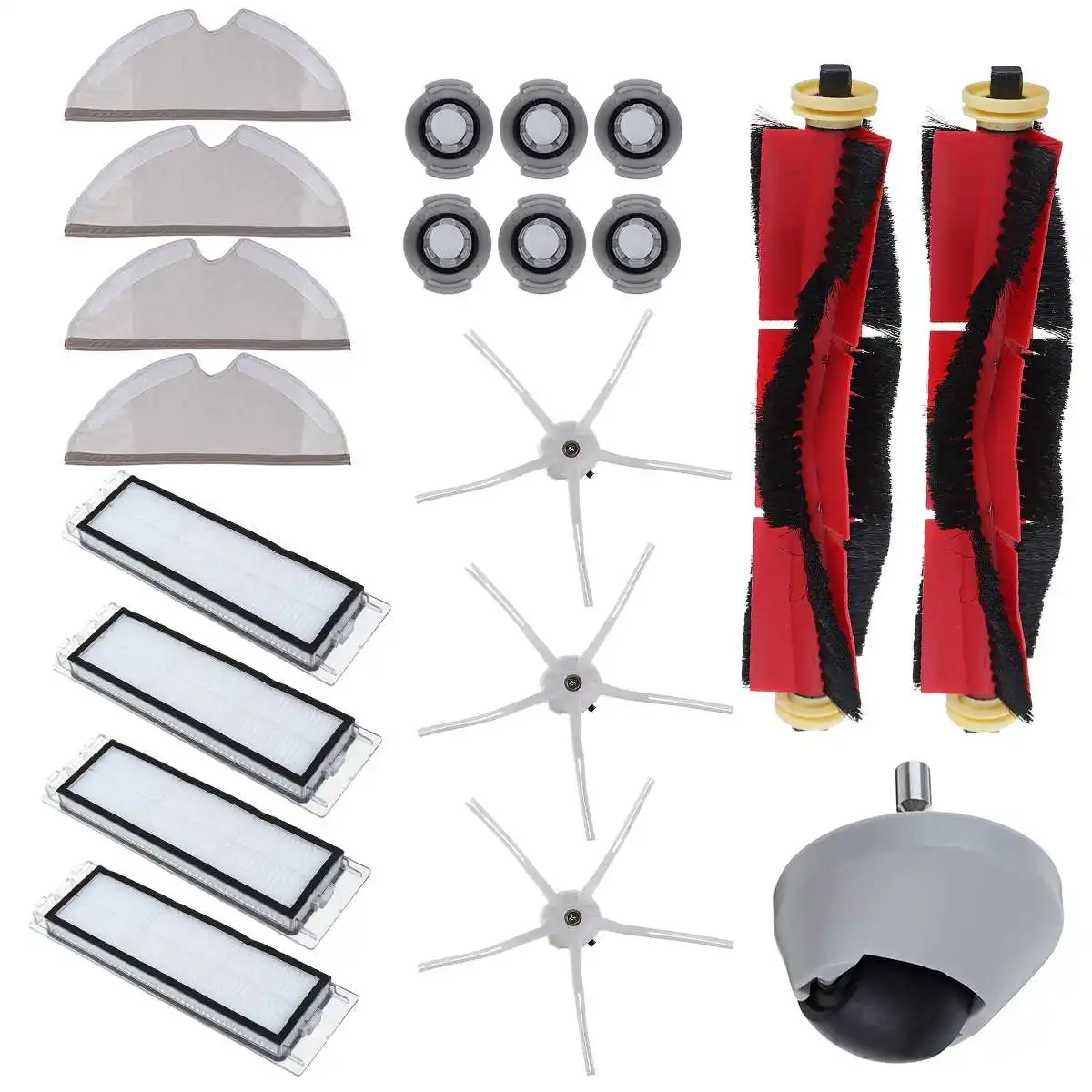

20PCS Main Brush HEPA Filter Kit for Xiaomi Roborock S6 S60 S65 S5 MAX T6 Vacuum Cleaner Mop Cloths Spare Parts