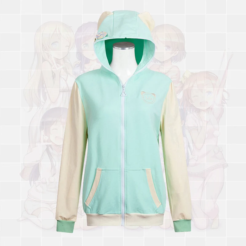 Толстовка с капюшоном Love Live свитшот куртки Koizumi Hanayo костюм для косплея аниме LoveLive