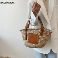 womens bag shoulder bolsas handbags shopper fashion bamboo soft summer female totes designer bags for women handbag new
