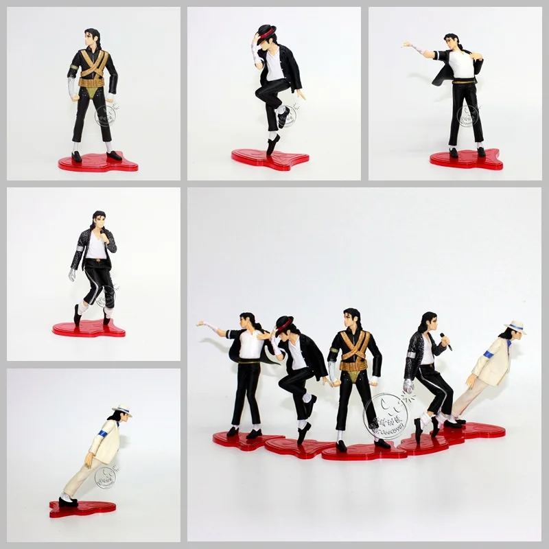 5 шт. Майкл Джексон Moonwalk ПВХ фигурка СВЧ S. H. Figuarts King of POP MJ Коллекционная модель игрушки для детей Подарки