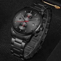 wwoor 2021 new top luxury brand men fashion business black watch sports quartz causal waterproof male wristwatch reloj de hombre