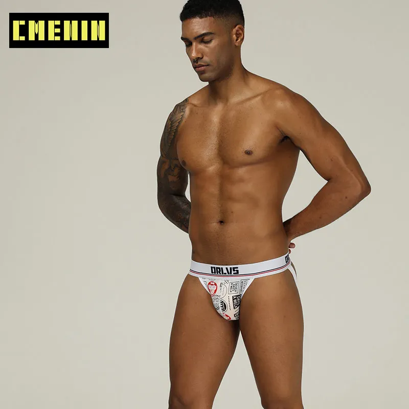 Популярные дышащие мужские стринги из спандекса сексуальное нижнее белье для