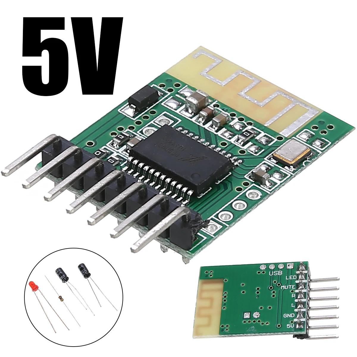 1pc Professional 5V Bluetooth Speaker AMP Module Receiver Universal Audio amplifier Stereo | Электроника