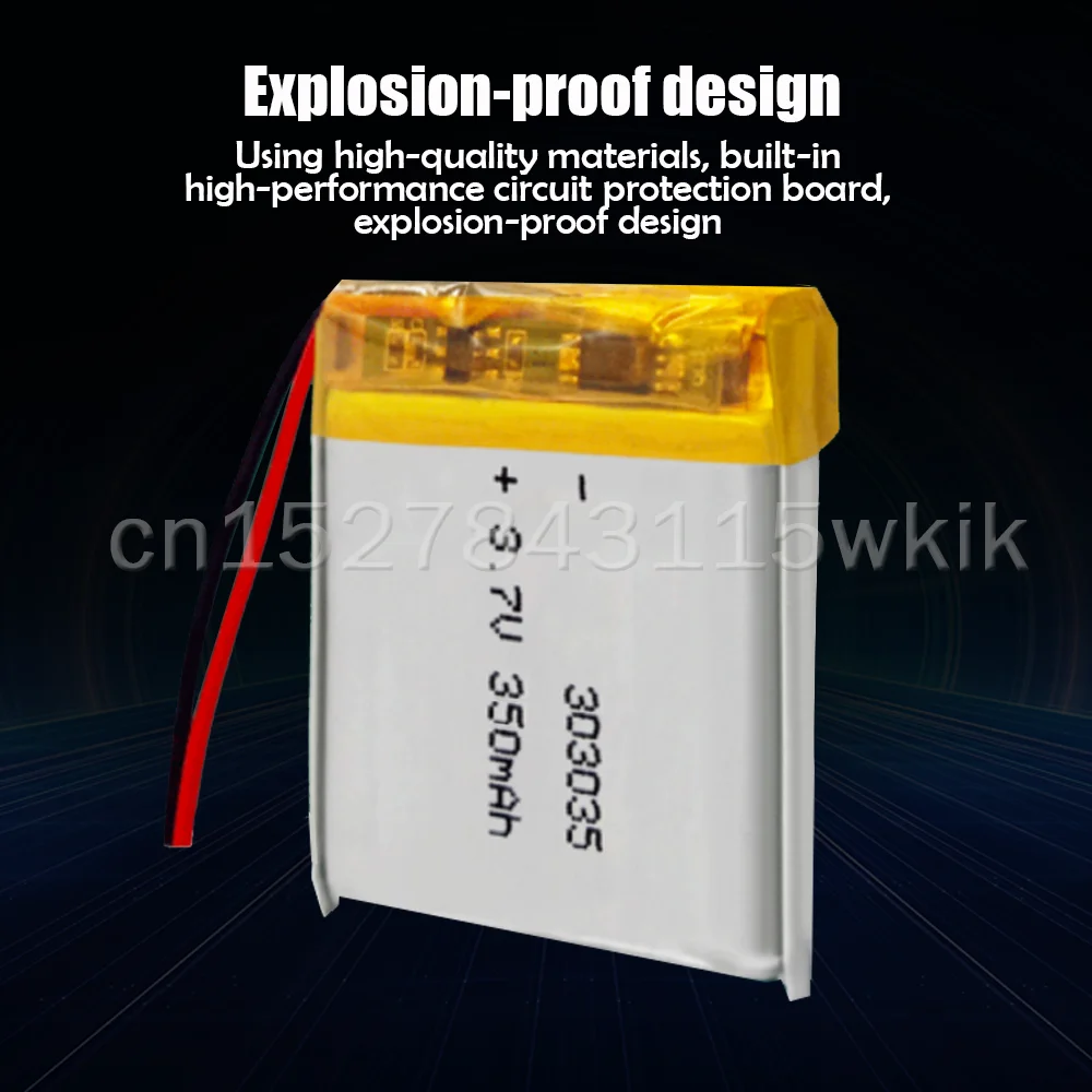 303035 3 7 в 350 мА · ч Φ для MP3 MP4 MP5 GPS LED DVD Bluetooth-динамик гарнитура литий-ионный