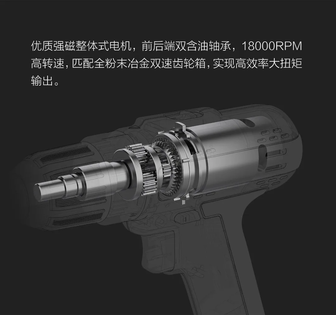 Xiaomi Mijia Youpin 12 В литиевая батарея Зарядка дрель белый многоцелевой станок 25 нм высокий крутящий момент портативный магнитный