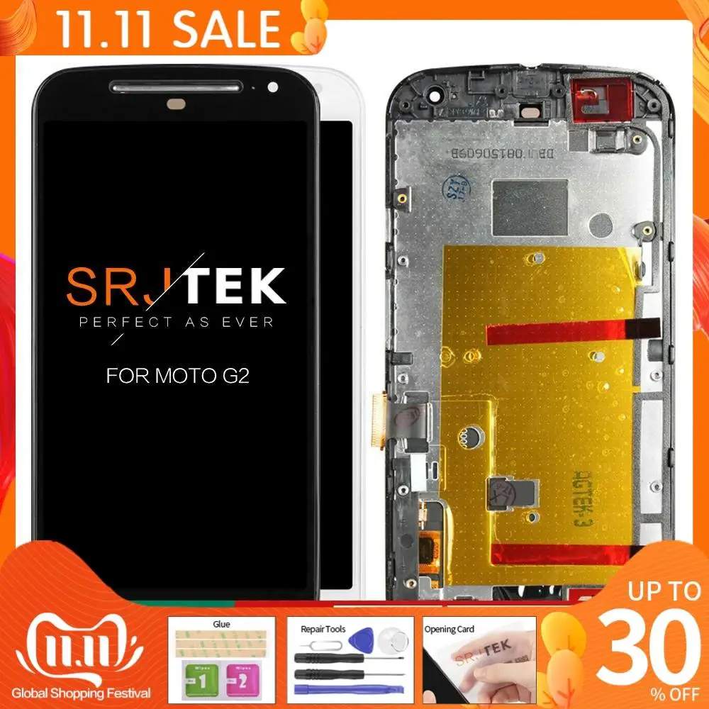 ЖК дисплей для MOTOROLA MOTO G2 5 дюймов 1280x720 G + 1 XT1063 XT1069 XT1068|ЖК-экраны и панели планшетов|