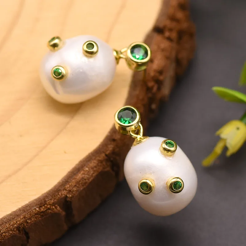 

Натуральный белый пресноводный жемчуг серьги-гвоздики для женщин подарок Pin классические жемчуг, ювелирное изделие для девочек обручально...