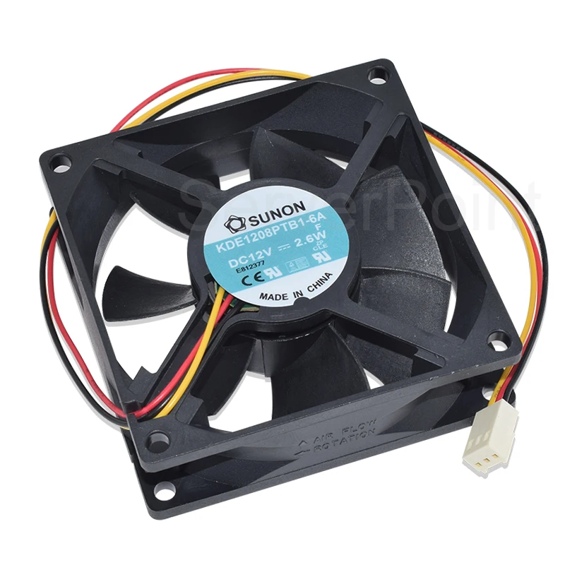 

Brand New KDE1208PTB1-6A 8025 12v 2.6w 3 Wires COOLING FAN 80*80*25mm