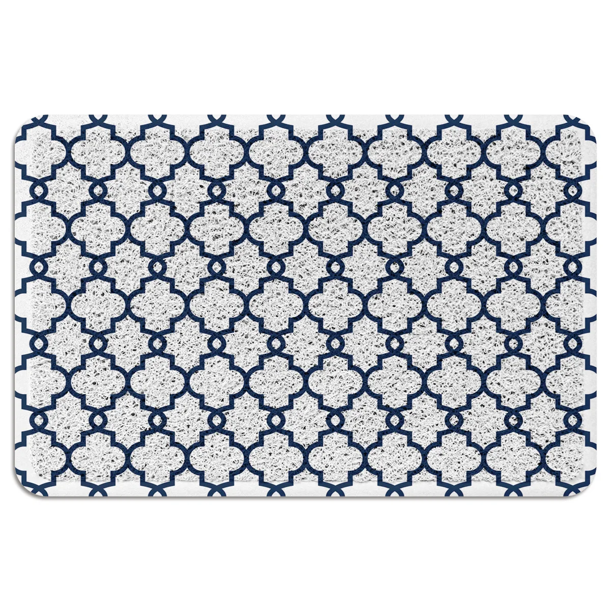 Марокканский белый синий ПВХ коврик для двери открытый закрытый провод петля