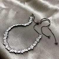 foydjew luxury designer jewelry black gold color irregular zircon chokers necklaces adjustable scaling necklace for women