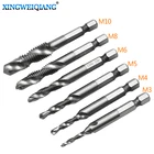 М3 М4 М5 М6 М8 М10 Композитное сверло резьбовой спиральный винтовой кран 14 ''шестигранный HSS 14