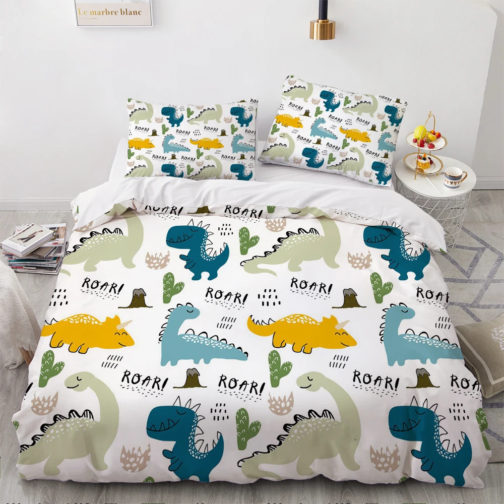 3D Luxury Bedding Sets Comforter Quilt Cover Duvet Set Double King Queen Single Size Cartoon Design Custom Bedclothes | Дом и сад
