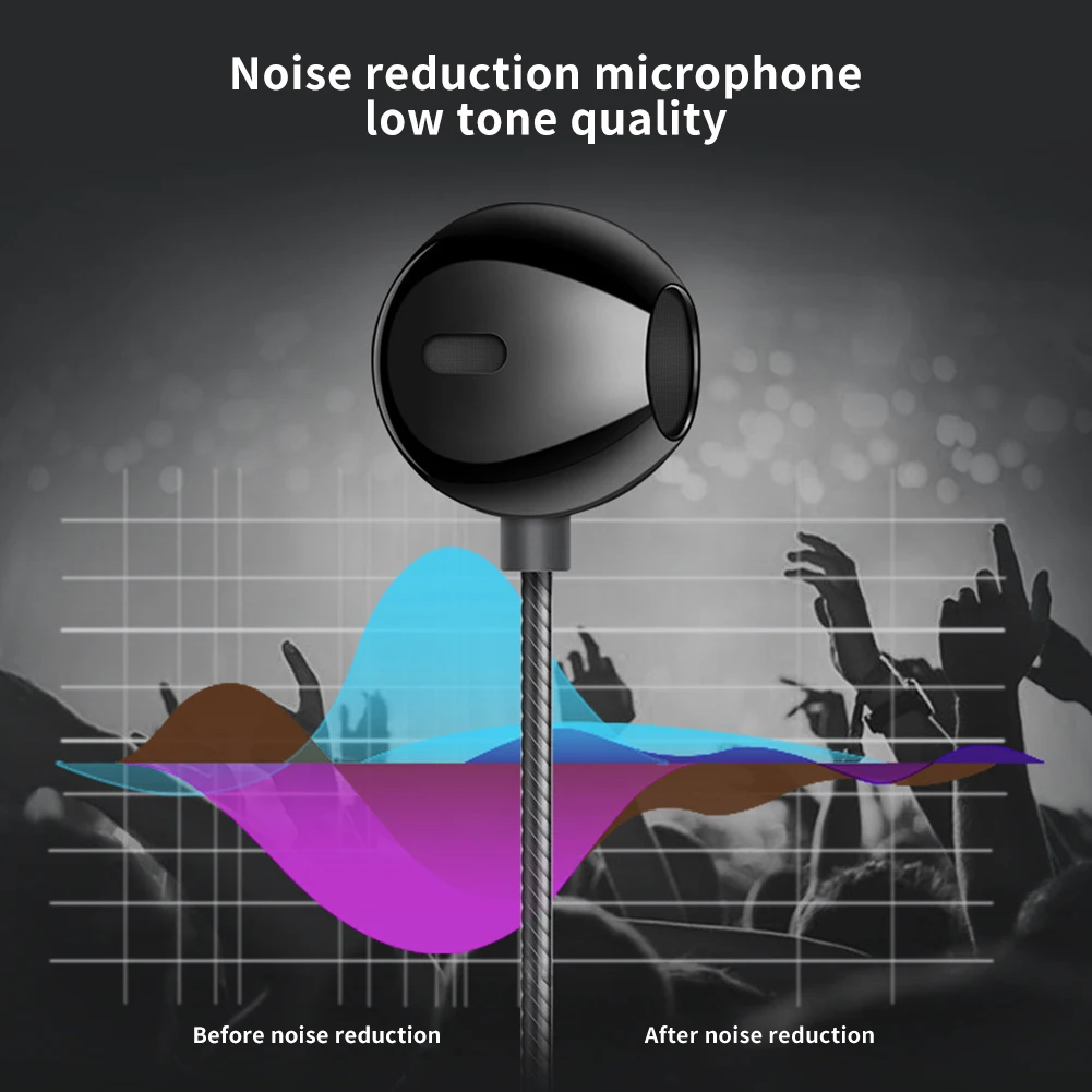 Эргономичные универсальные внутриканальные спортивные наушники с супербасами