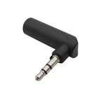 Переходник с гнезда 3,5 мм на гнездо 3,5 мм, 3-полюсный штекер, стерео, Прямоугольный штекер, разъемы для аудио наушников, адаптеры, L-образный удлинитель