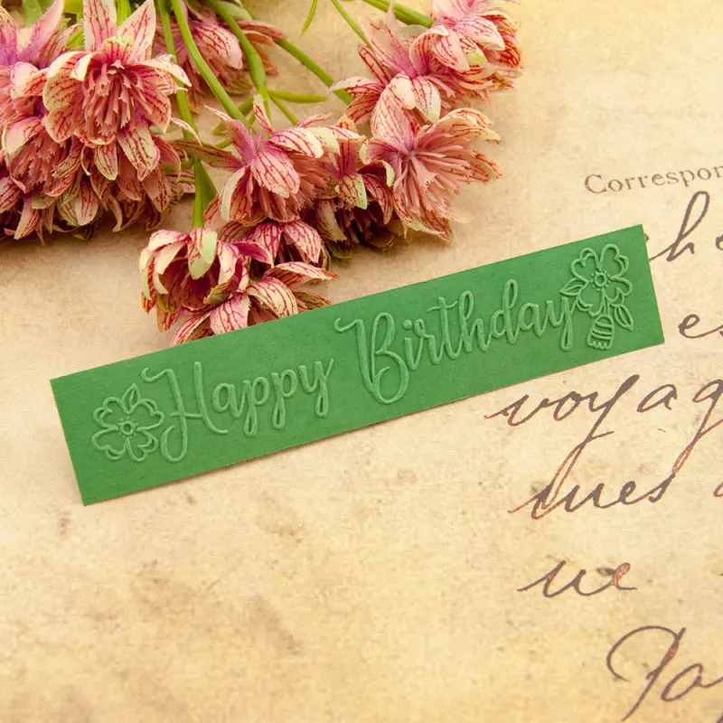 С Днем Рождения Пластик шаблон ремесло изготовления открыток бумага карточка