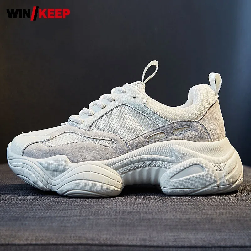 

Осенние кроссовки на платформе, женская обувь для бега, спортивные уличные кроссовки, спортивная Дизайнерская обувь, разноцветная женская ...