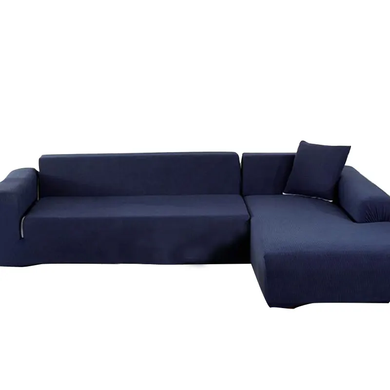 

All-inclusive Corner Sofa Cover For Living Room Solid Color Couch Cover Non-slip Elastic Sofa Slipcovers Combination Sofa Sheath