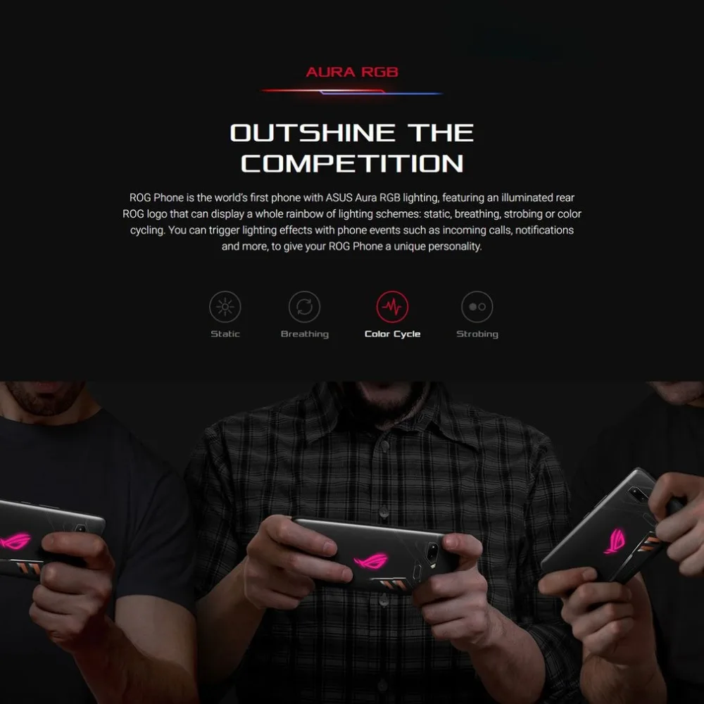 ASUS игровой телефон ROG Phone ZS600KL 6 дюймов Bluetooth 5,0 2160*1080 Мобильный телефон Смартфон