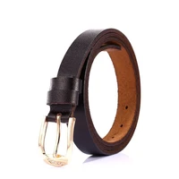 fashion ladies cowhide belt 130 cm antique pin buckle belt single sided high quality casual all match business trousers belt